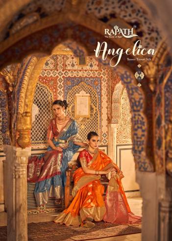 Angelica Silk By Rajpath Weaving Silk Festive Wear Saree Collection
